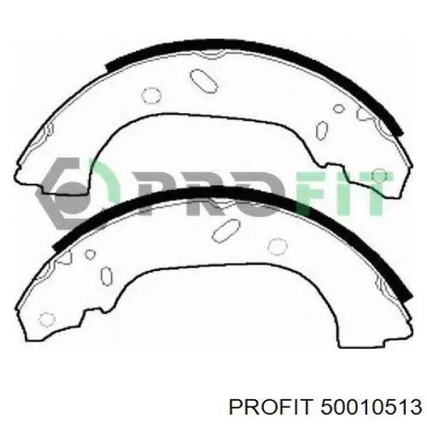 Купить 50010513 Profit Задние барабанные тормозные колодки