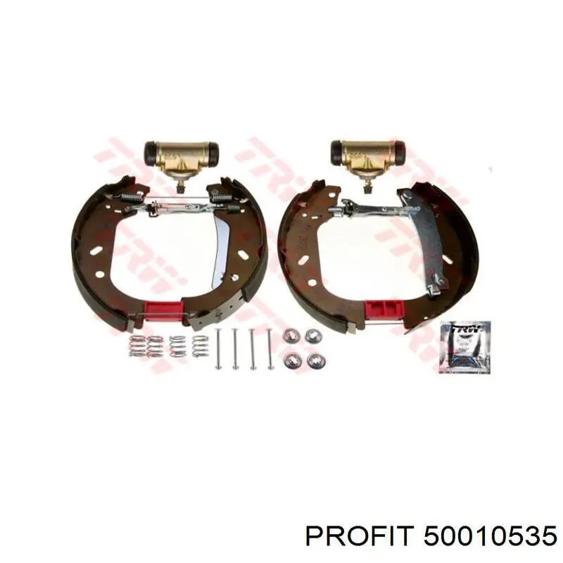 Купить 50010535 Profit Задние барабанные тормозные колодки