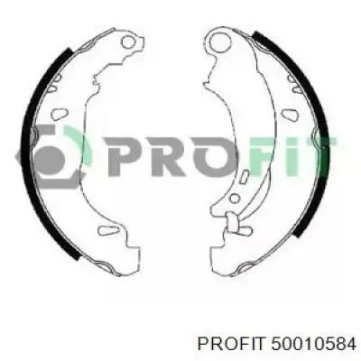 Купить 50010584 Profit Задние барабанные тормозные колодки