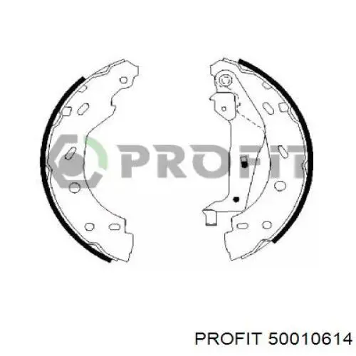 Задние барабанные колодки 50010614 Profit