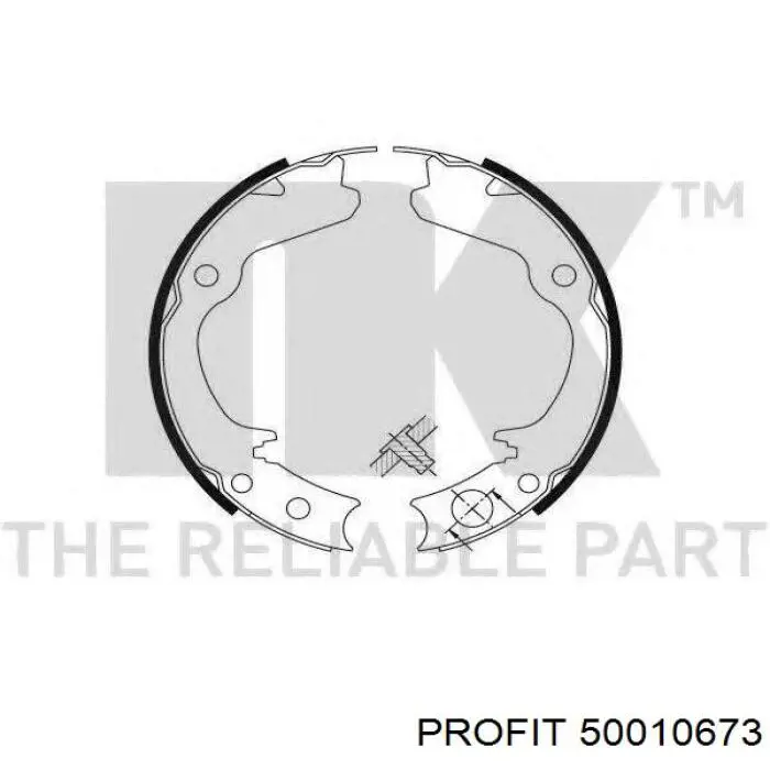Тормозные колодки стояночного тормоза Profit 50010673 цена, от 15.93 USD