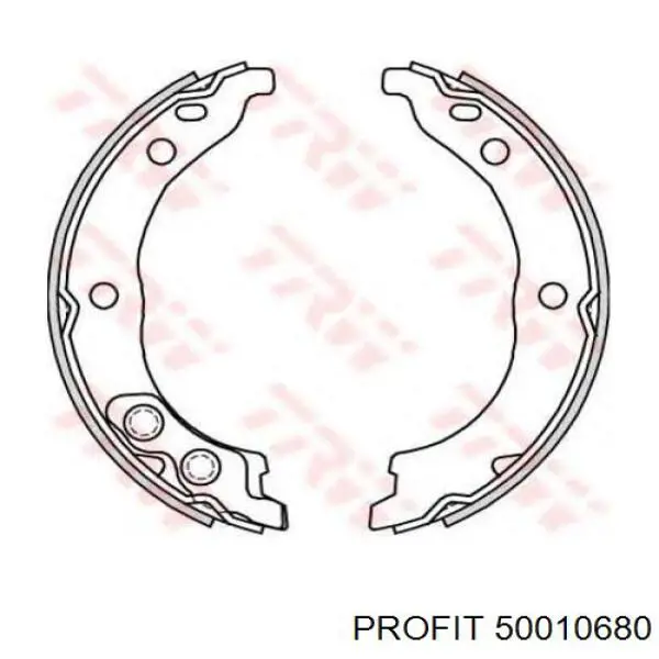 Колодки ручника/стоянкового гальма 50010680 Profit
