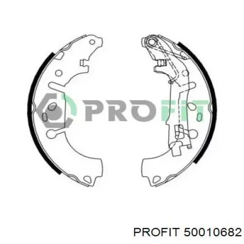 Купить 50010682 Profit Задние барабанные тормозные колодки