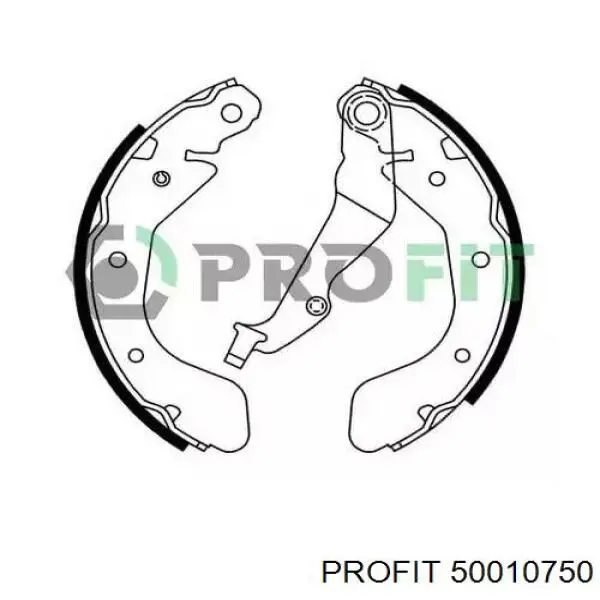 Задние барабанные колодки 50010750 Profit