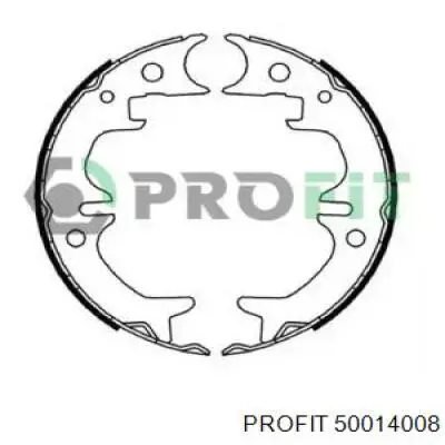 Купить 50014008 Profit Колодки ручника/стояночного тормоза