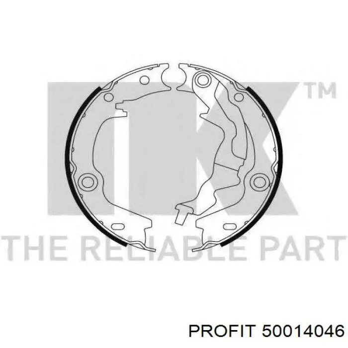 Тормозные колодки стояночного тормоза Profit 50014046 цена, от 19.17 USD