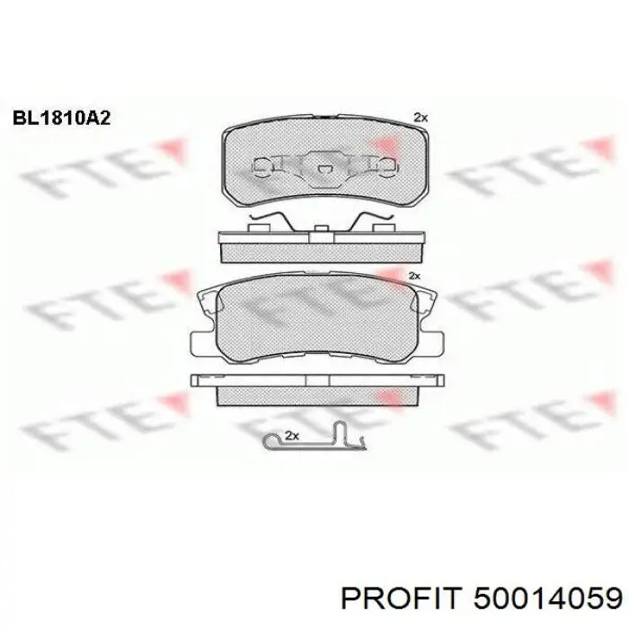 Тормозные колодки стояночного тормоза Profit 50014059 цена, от 20.19 USD