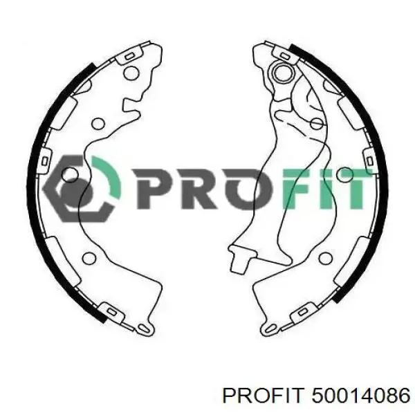 Задние барабанные колодки 50014086 Profit