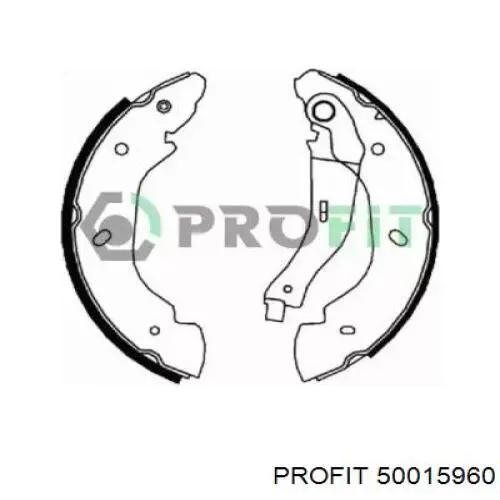 Купить 50015960 Profit Задние барабанные тормозные колодки