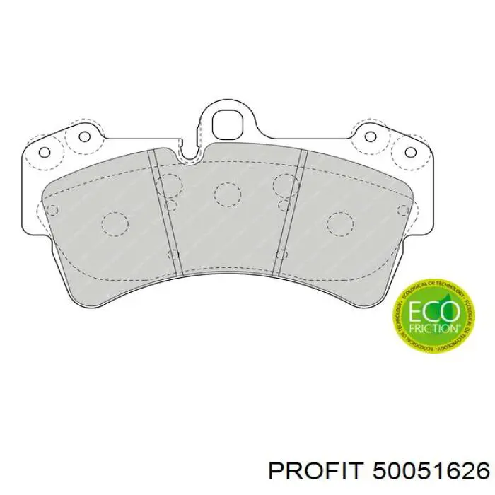 Передние тормозные колодки 50051626 Profit