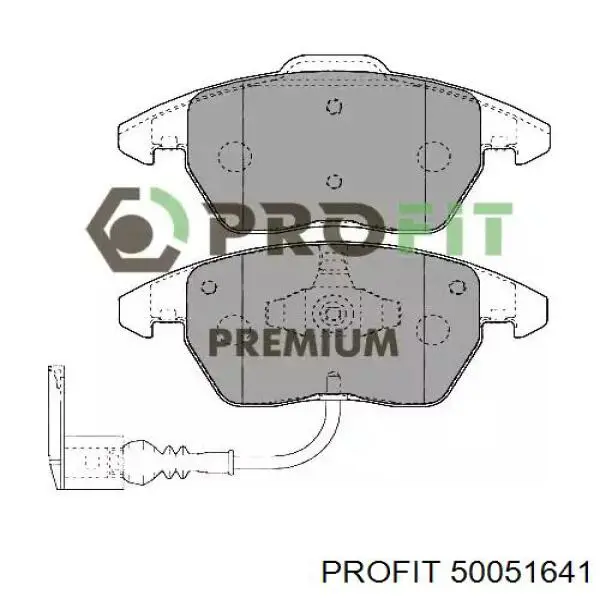 Передние тормозные колодки 50051641 Profit