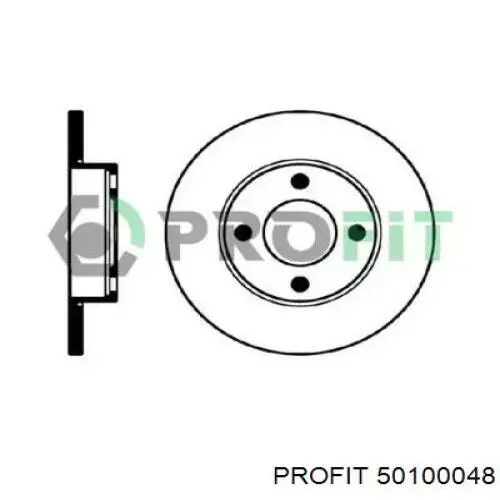 Передние тормозные диски 50100048 Profit