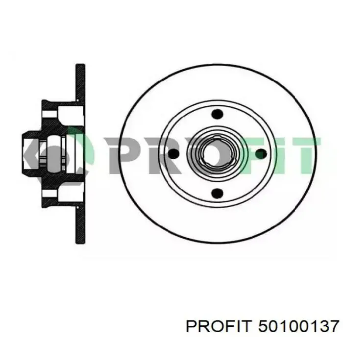 Тормозные диски 50100137 Profit