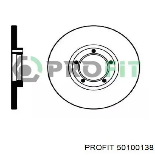 50100138 Profit Диск тормозной передний