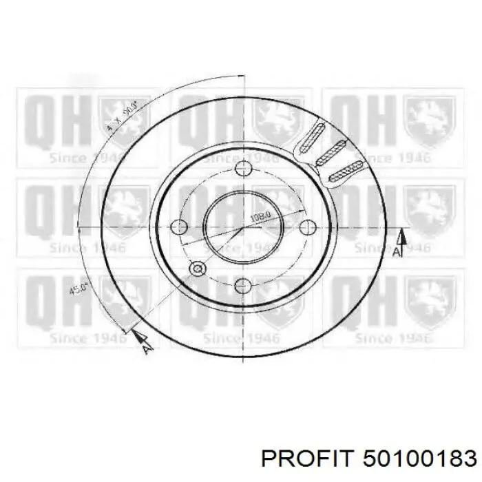 Купить 50100183 Profit Ротор тормозной