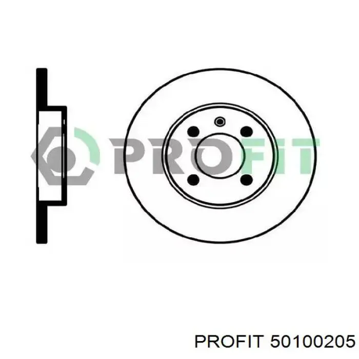 50100205 Profit диск тормозной передний