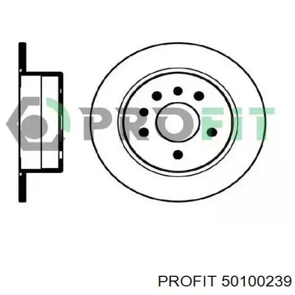 Тормозные диски 50100239 Profit