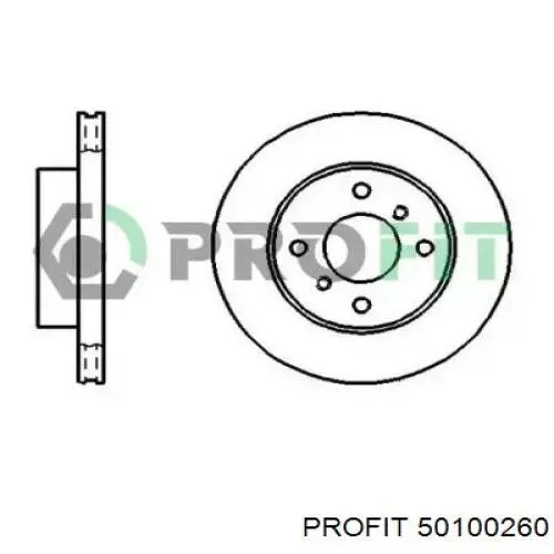 Передние тормозные диски 50100260 Profit