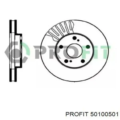 Freno de disco delantero 50100501 Profit