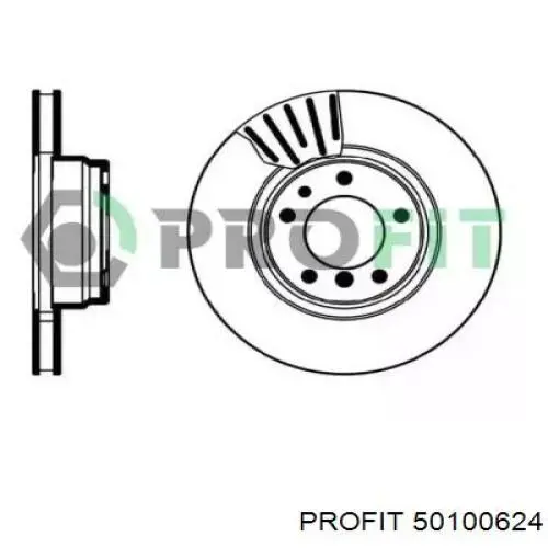 5010-0624 Profit диск тормозной передний