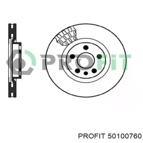 Передние тормозные диски 50100760 Profit