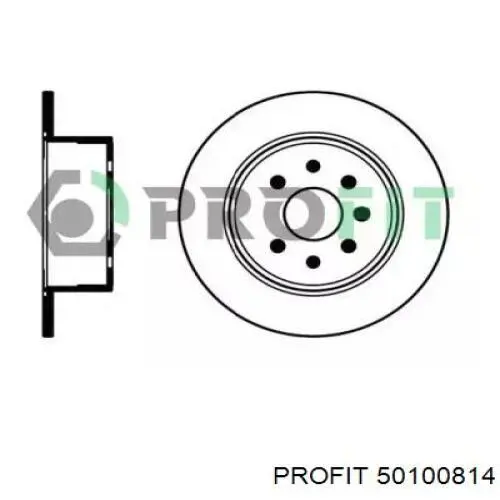 5010-0814 Profit disco do freio traseiro