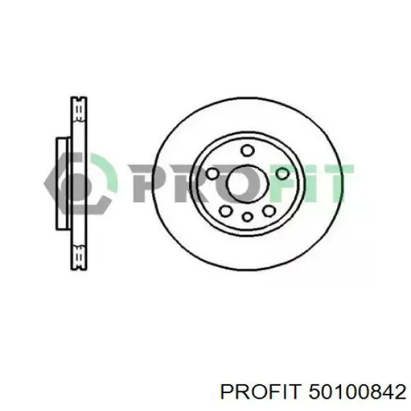 Передние тормозные диски 50100842 Profit