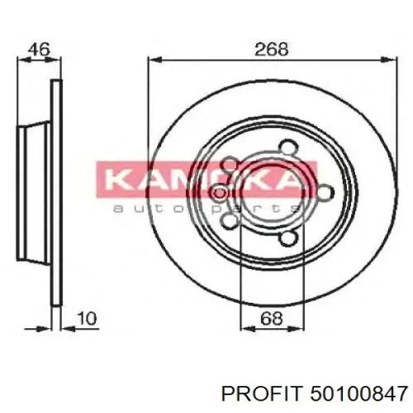 Тормозные диски 50100847 Profit