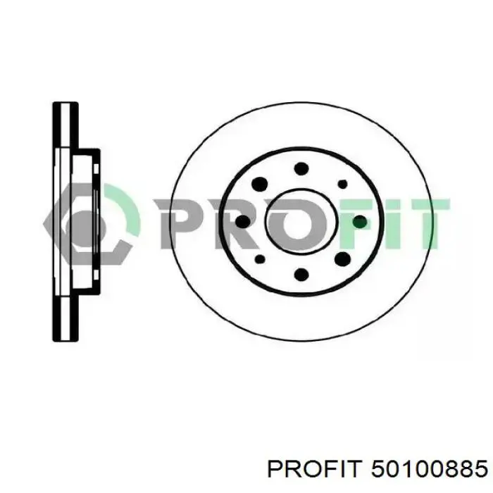 Disco do freio dianteiro Profit 50100885 preço, a partir de 65,78 USD