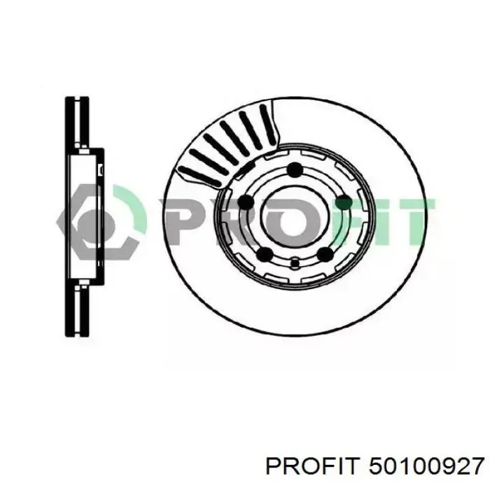 50100927 Profit диск тормозной передний