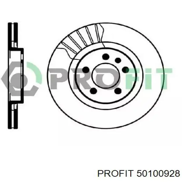Передние тормозные диски 50100928 Profit