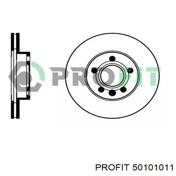 Передние тормозные диски 50101011 Profit