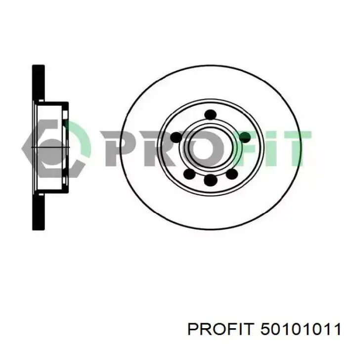 Передние тормозные диски 50101011 Profit