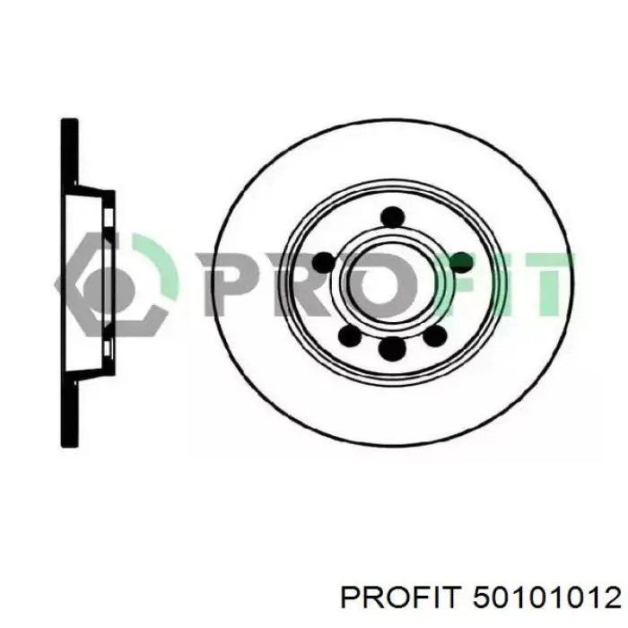 Тормозные диски 50101012 Profit
