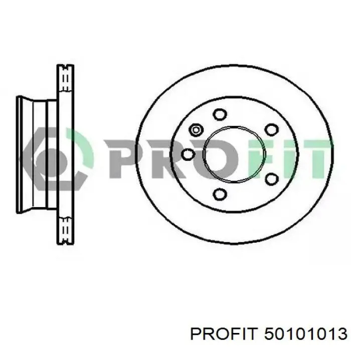 5010-1013 Profit диск тормозной передний