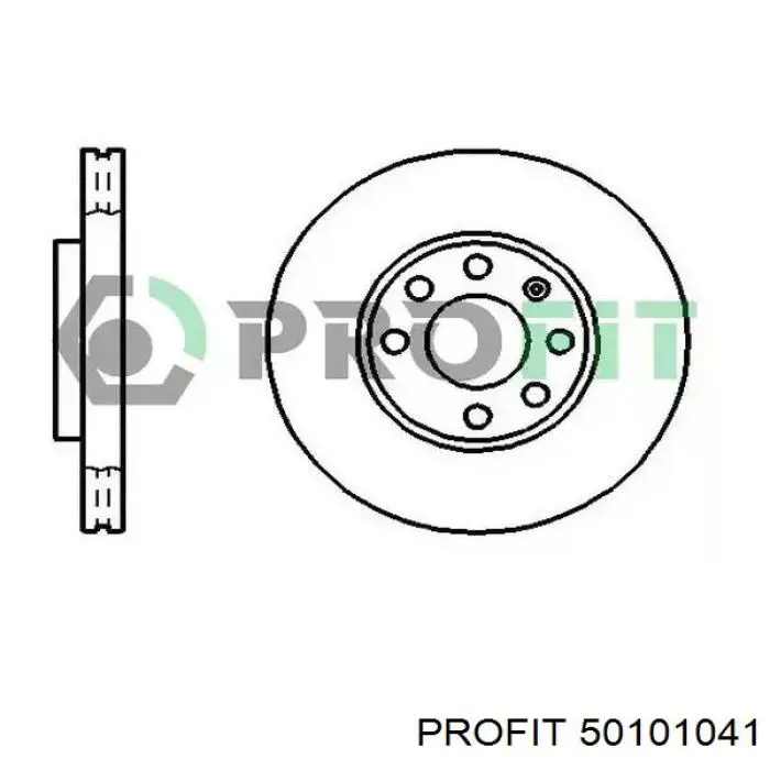 Передние тормозные диски 50101041 Profit