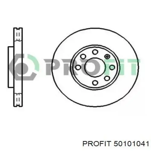 Freno de disco delantero 50101041 Profit