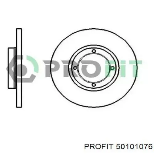 Передние тормозные диски 50101076 Profit