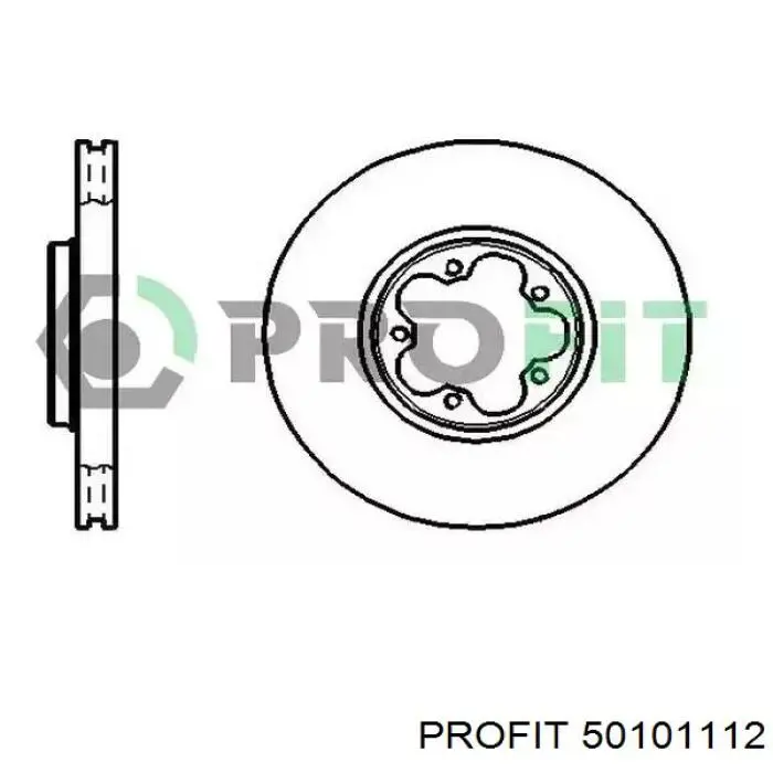 Передние тормозные диски 50101112 Profit