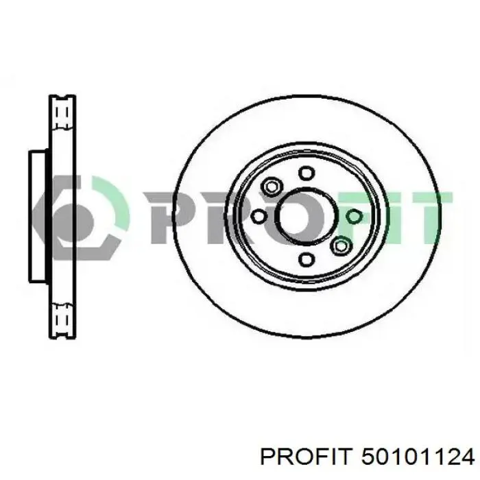 Передние тормозные диски 50101124 Profit