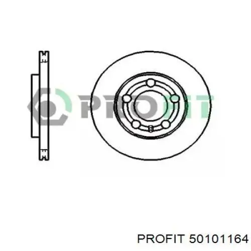Передние тормозные диски 50101164 Profit