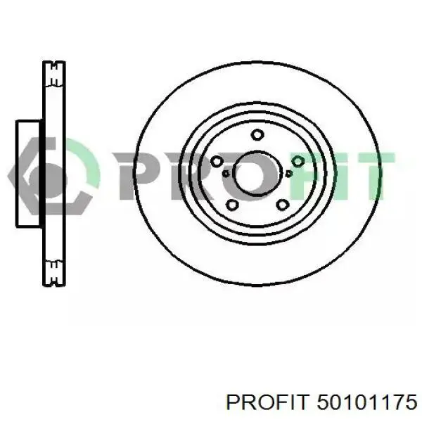 5010-1175 Profit диск тормозной передний