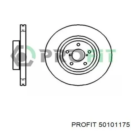 Freno de disco delantero 50101175 Profit