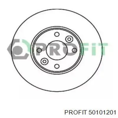 Freno de disco delantero 50101201 Profit