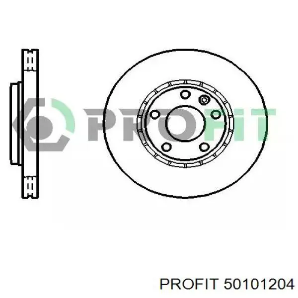 Передние тормозные диски 50101204 Profit