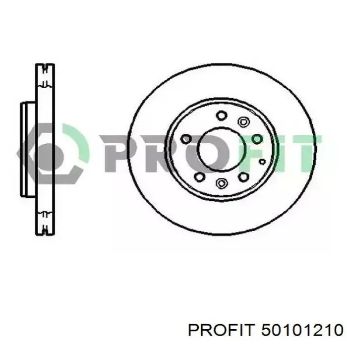 Передние тормозные диски 50101210 Profit