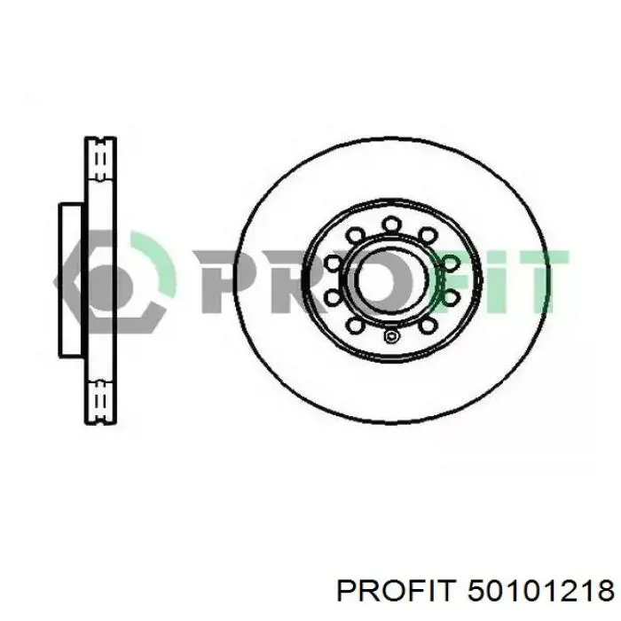 Передние тормозные диски 50101218 Profit