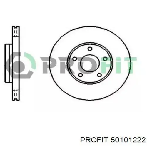 Передние тормозные диски 50101222 Profit