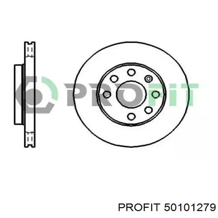 5010-1279 Profit диск тормозной передний