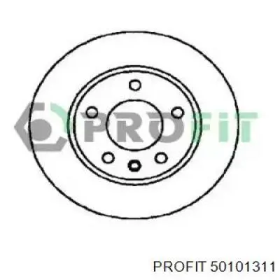 5010-1311 Profit диск тормозной передний
